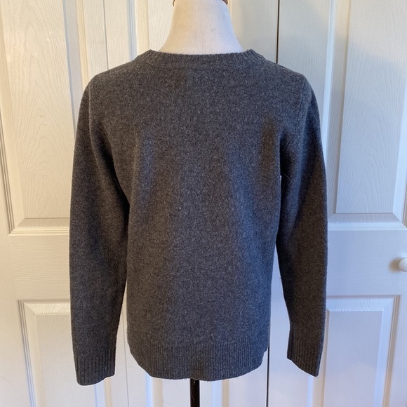 J. CREW Color Block Grey Double Zip Sweater Size Medium - Picture 5 of 14
